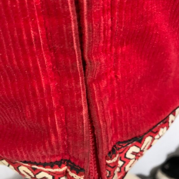 70s Inuit Eskimo Fur Trim Corduroy Coat Boho By Tlingint Artist Marleita Wallace - Picture 11 of 13